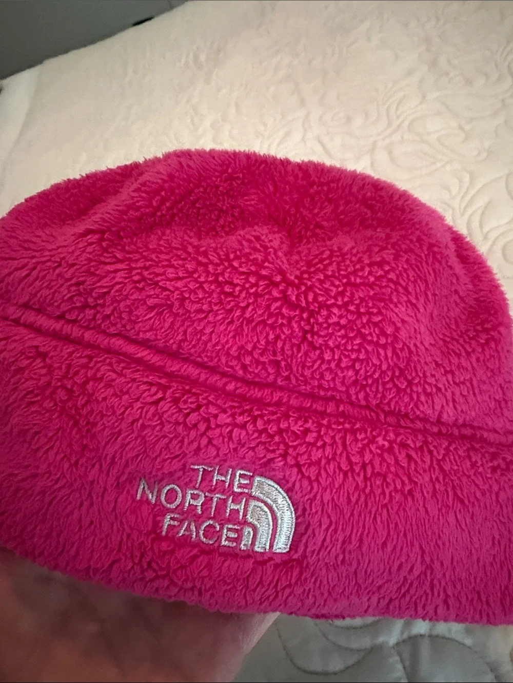 The North Face Kids Hot Pink Fleece Beanie